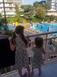 The girls LOVED the pool